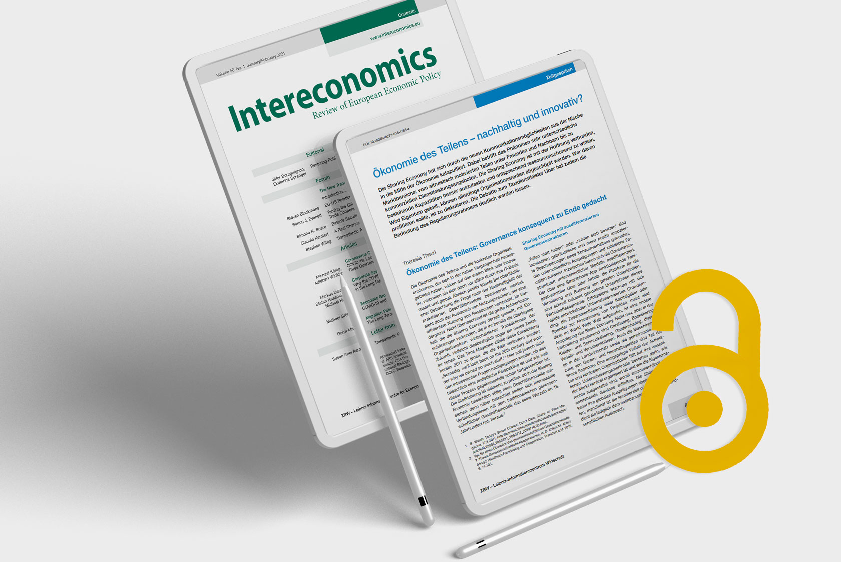 Ein Jahr Open Access: Bilanz der Zeitschriften Wirtschaftsdienst und Intereconomics